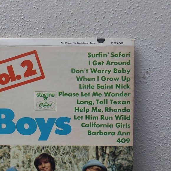 Beach Boys Vinyl LP BEST OF VOL 2 1967 Stereo Capitol Records Star Line DT 2706 - Picture 2 of 11
